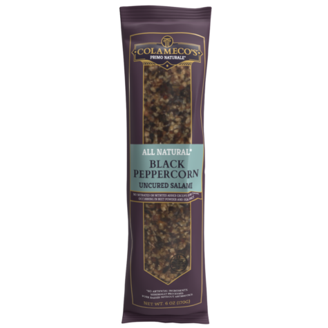 Black Peppercorn Uncured Salami Chub (6oz)