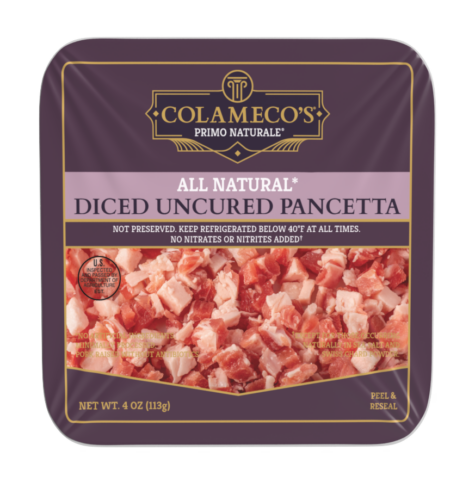 Diced Uncured Pancetta (4oz)