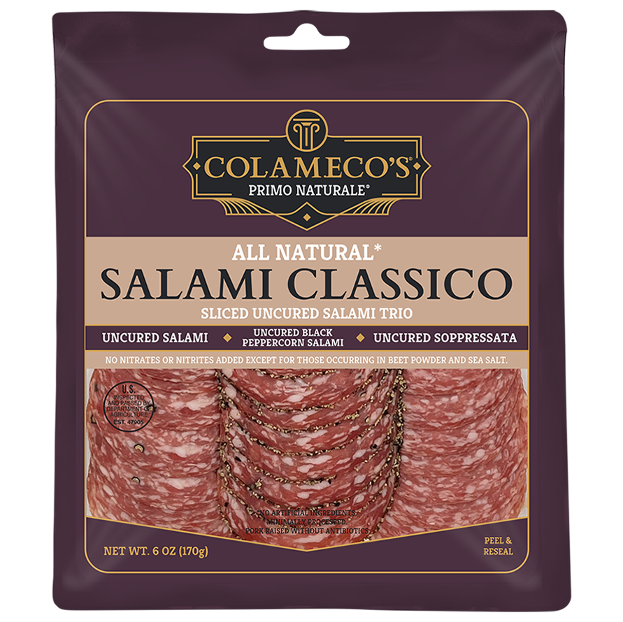 Uncured Sliced Salami CLASSICO Style Trio (6oz)